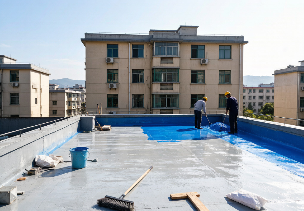 郑州市金水区某老旧小区屋面防水修缮工程